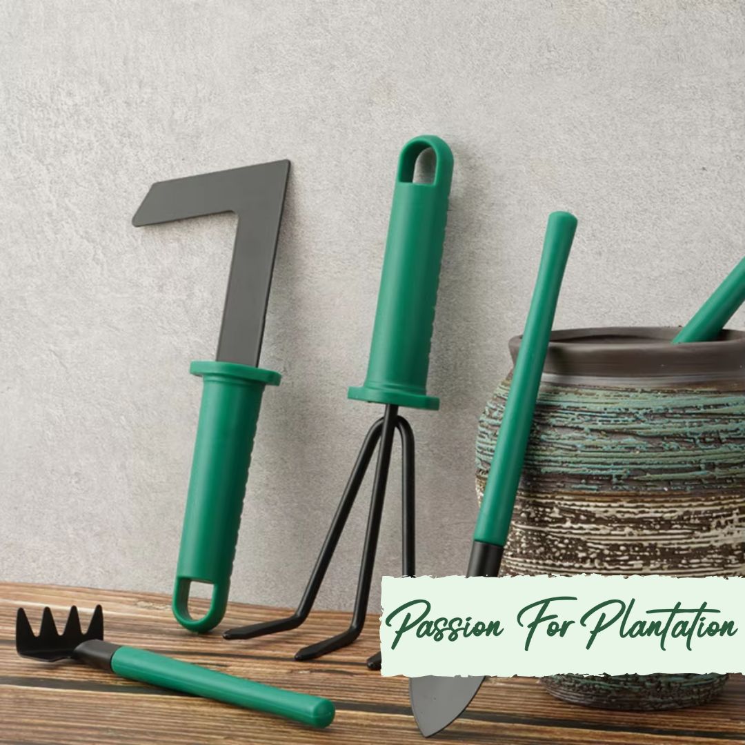 Passion for Plantation 10 Piece Eco-Friendly Gardening Tool Set with Storage Case