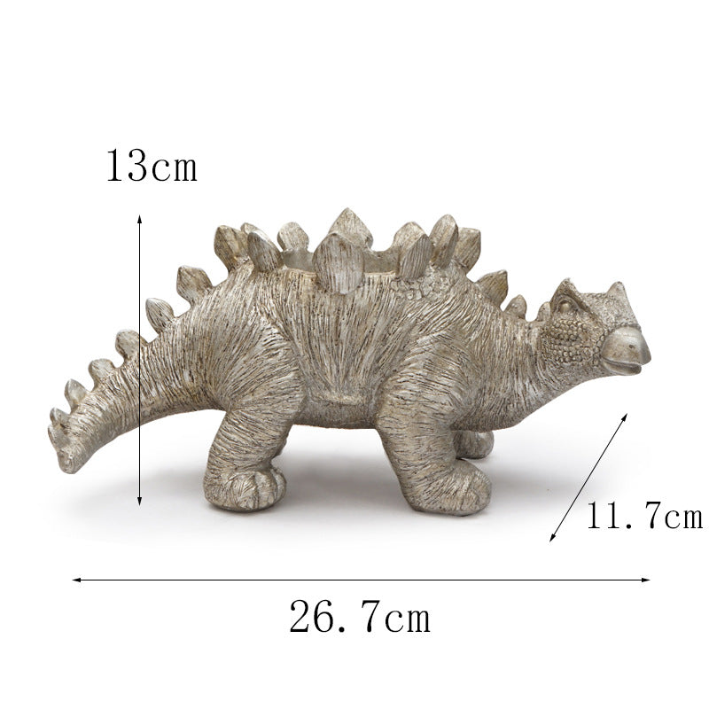 Synthetic Resin Dinosaur Flower Pot Ashtray Home