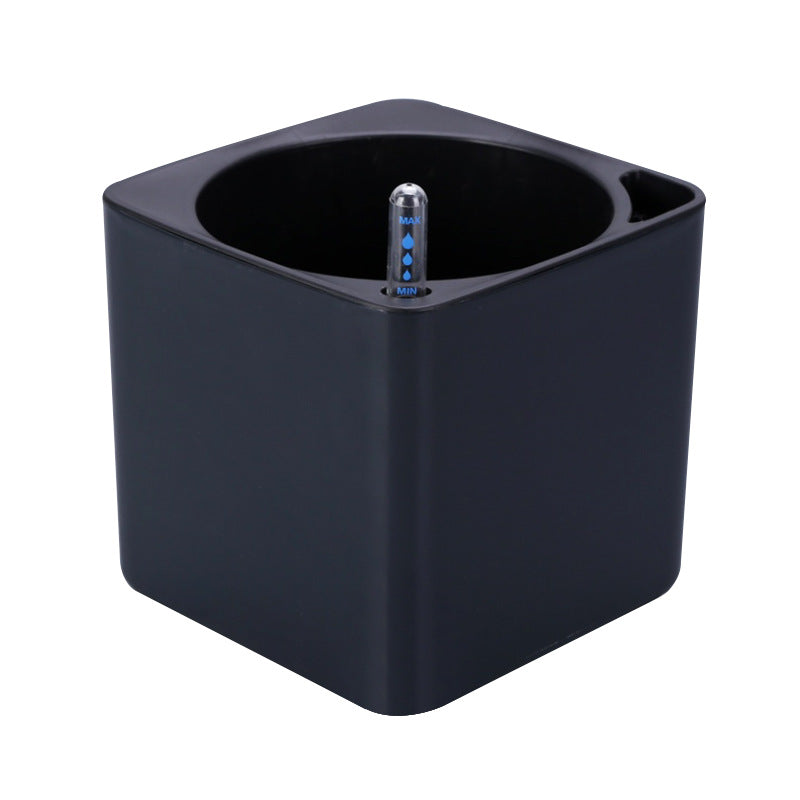 Square Shaped Self-Watering Flower Pot Indoor with Water Level Indicator