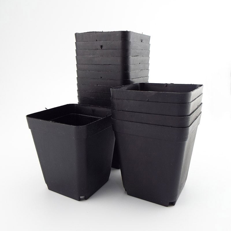 10Pcs Squarish Plastic Flower Pot