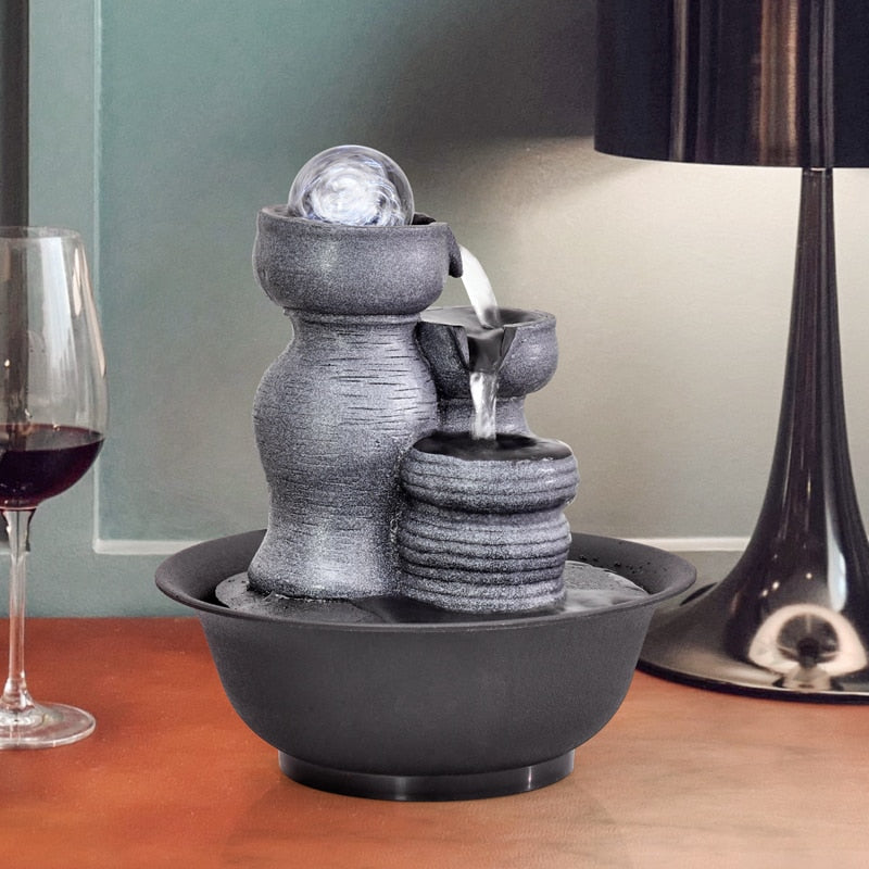 Decorative Indoor Tabletop Water Fountain (Type 19105)