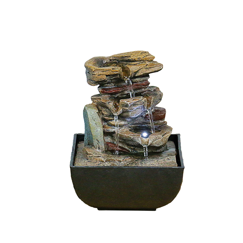 Tabletop Fountain With LED Lights