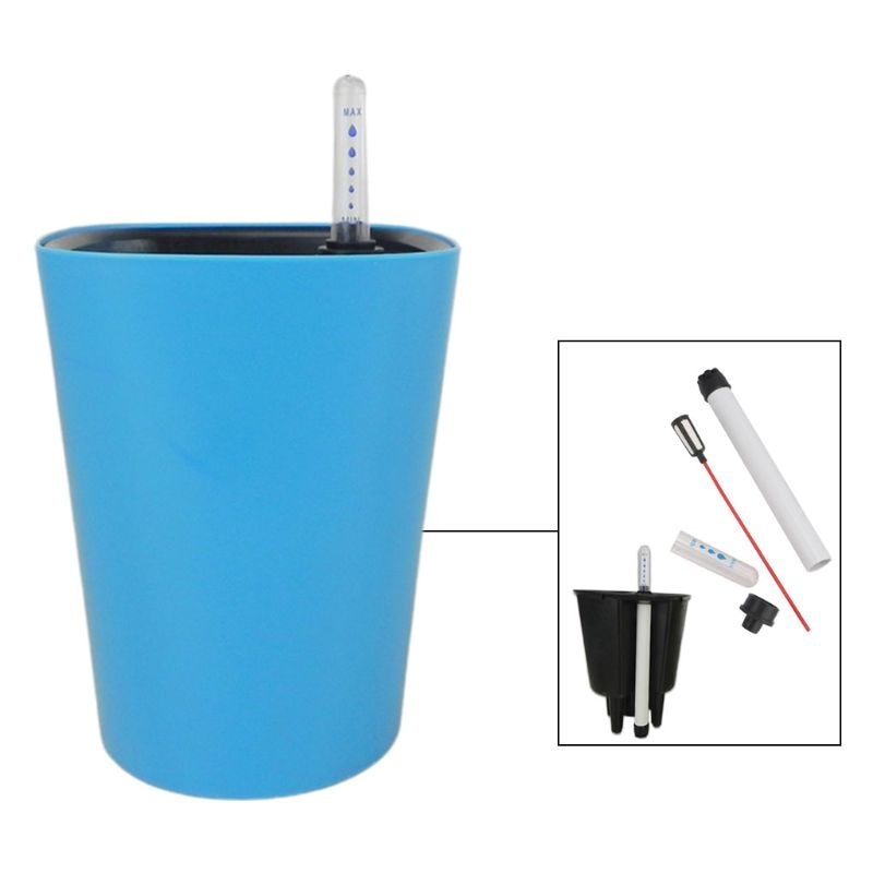 Self-Watering Flower Pot Indoor with Water Level Indicator