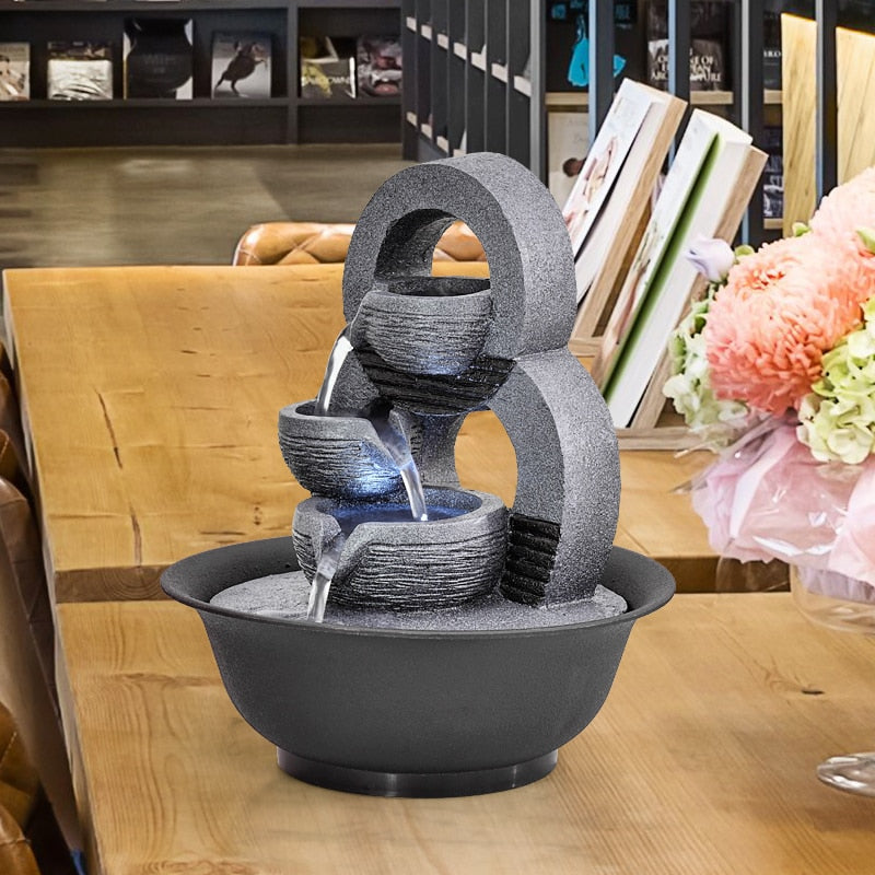 Decorative Indoor Tabletop Water Fountain (Type 19108)