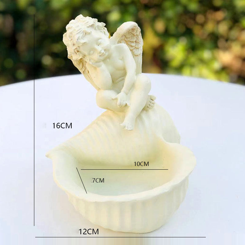 Resin Angel Flower Pot