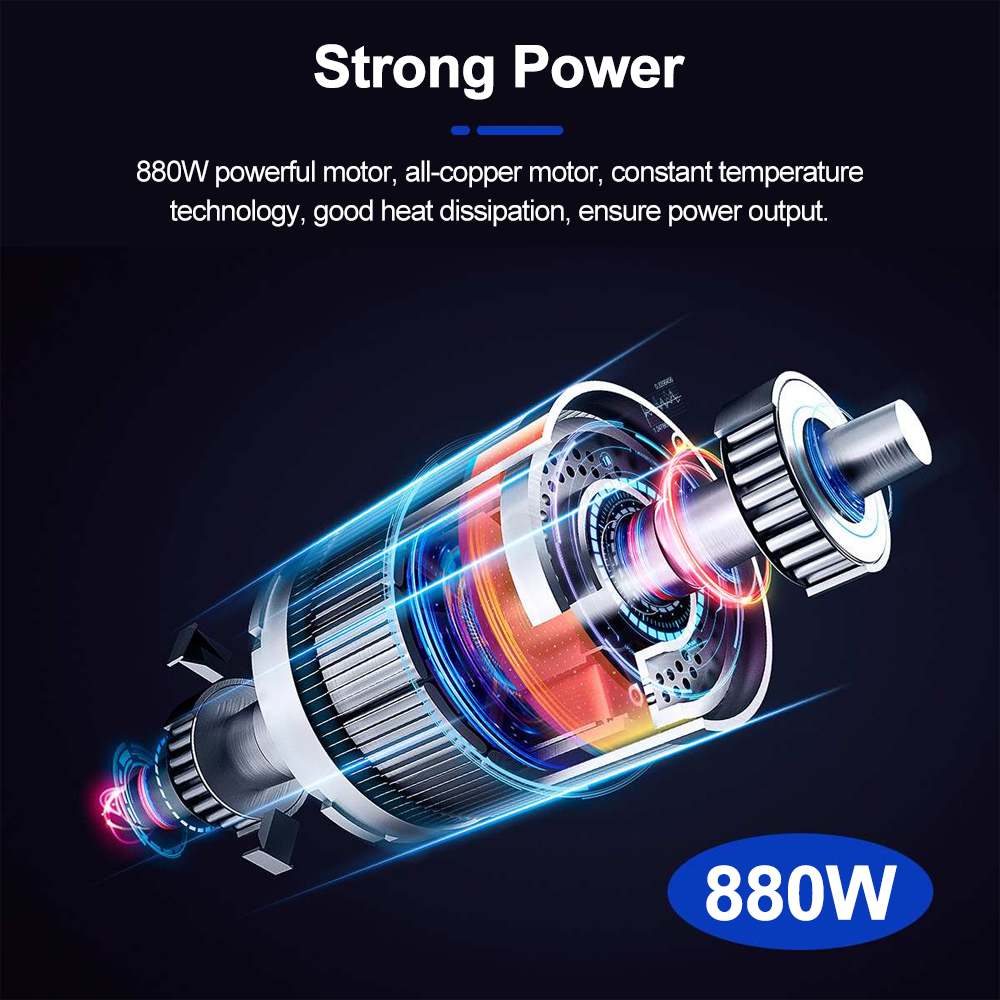 880W 2 In 1 Cordless Electric Air Leaf blower with 18V Battery