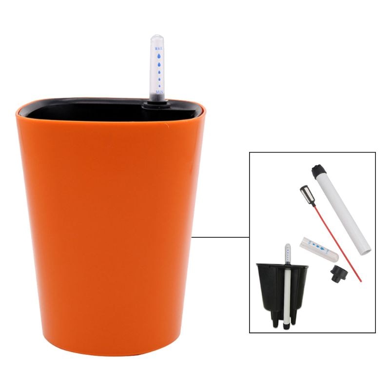 Self-Watering Flower Pot Indoor with Water Level Indicator