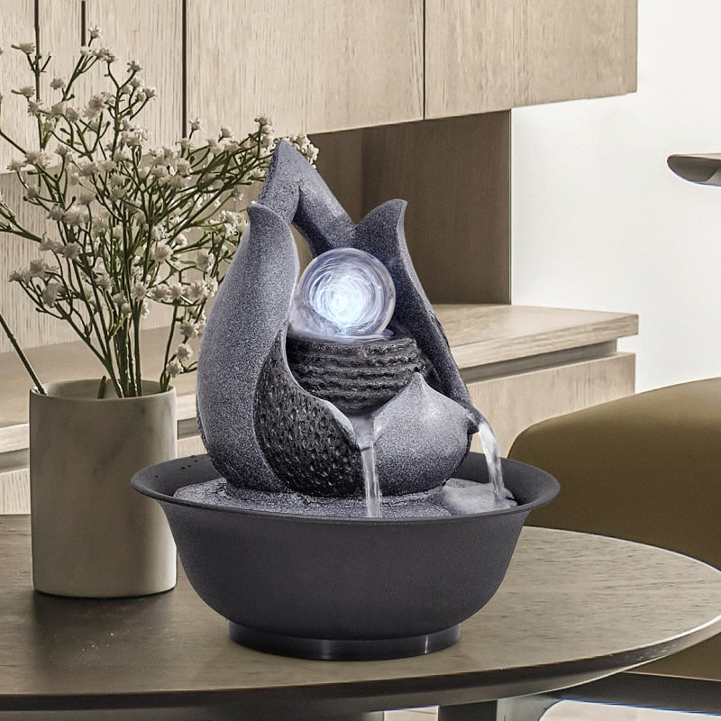 Decorative Indoor Tabletop Water Fountain (Type 19106)