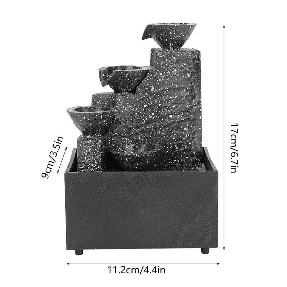 Tabletop Water Fountain Indoor Ornament Feature