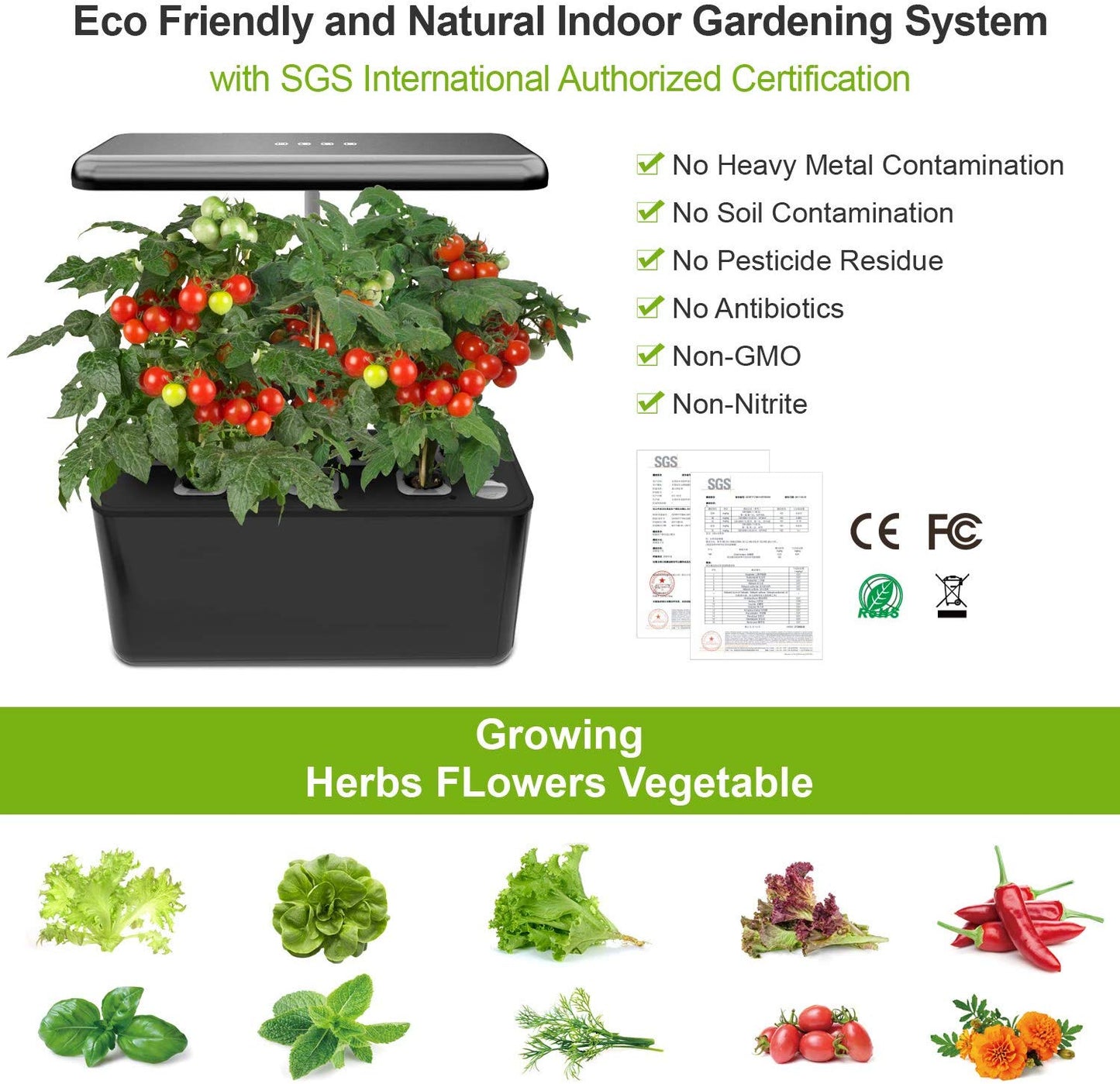 Smart Indoor Garden Hydroponics Growing System