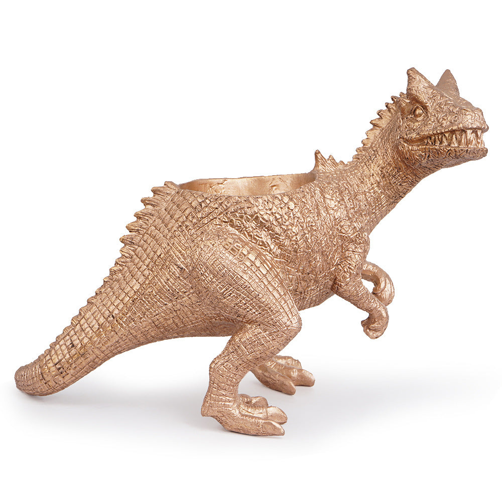 Synthetic Resin Dinosaur Flower Pot Ashtray Home