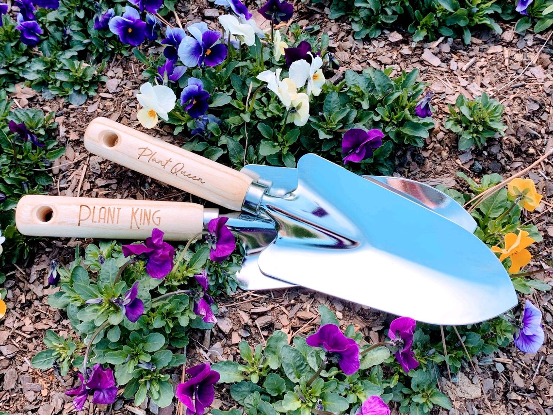 3 pc. Personalized Gardening Tools, Customized Garden Set, Engraved Gardening Set, Stainless Steel Garden Tool Set