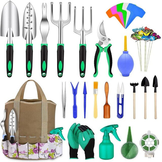 83 Pcs Heavy Duty Aluminum Complete Garden Tools Set