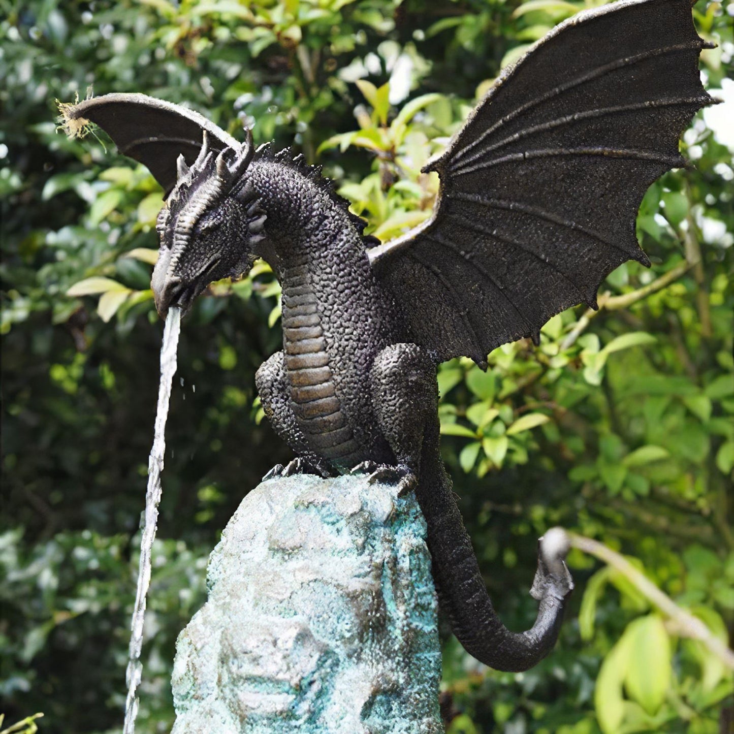 Dragon Waterfall Fountain for Outdoor Garden Decoration