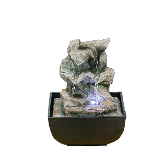 Tabletop Fountain With LED Lights 