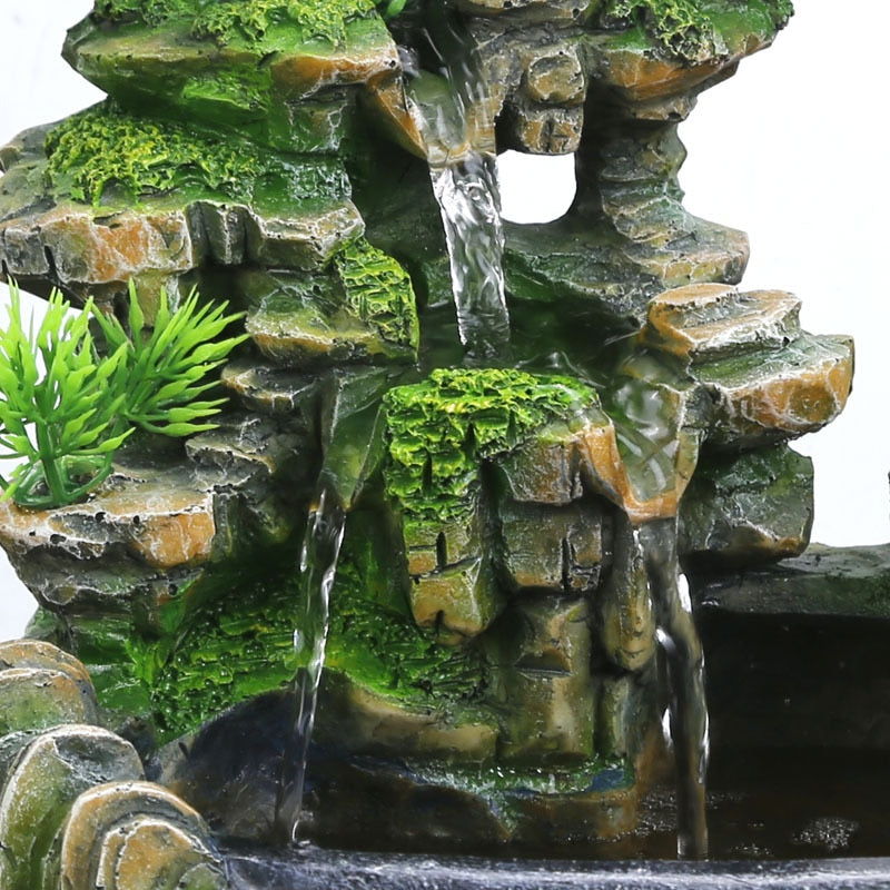 Indoor Resin Rockery Waterscape Feng Shui Tabletop Water Fountain