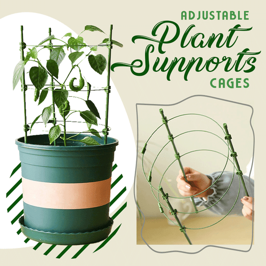 5PCS Adjustable Plant Supports Cages
