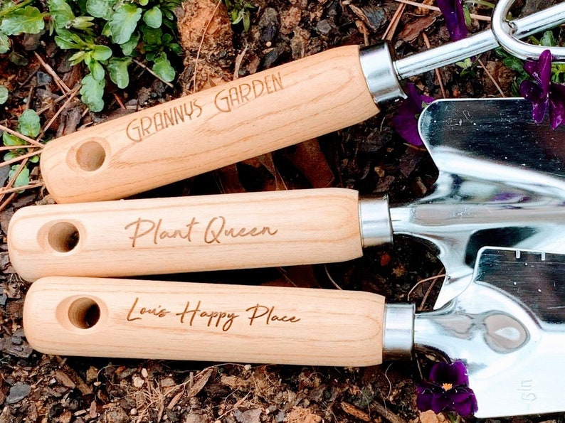 3 pc. Personalized Gardening Tools, Customized Garden Set, Engraved Gardening Set, Stainless Steel Garden Tool Set